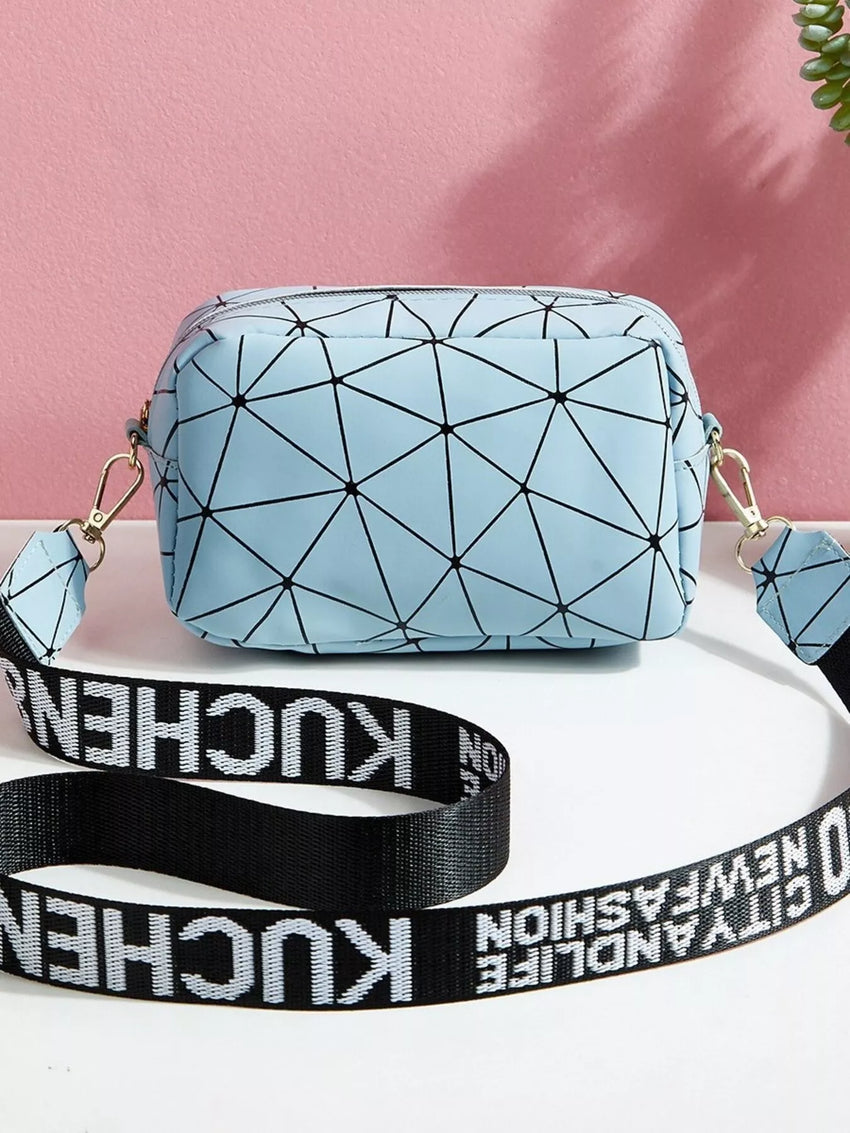 Sac Bandoulière Femme à Motif Géométrique – BRILHAH